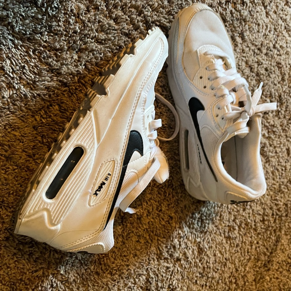 Nike Air Max White and Black Shoes